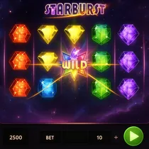 SpyBet - Machine à sous Starburst - Joyaux et Free Spins