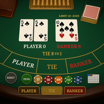 SpyBet - Baccarat Tischspiel - Elegantes Kartenspiel